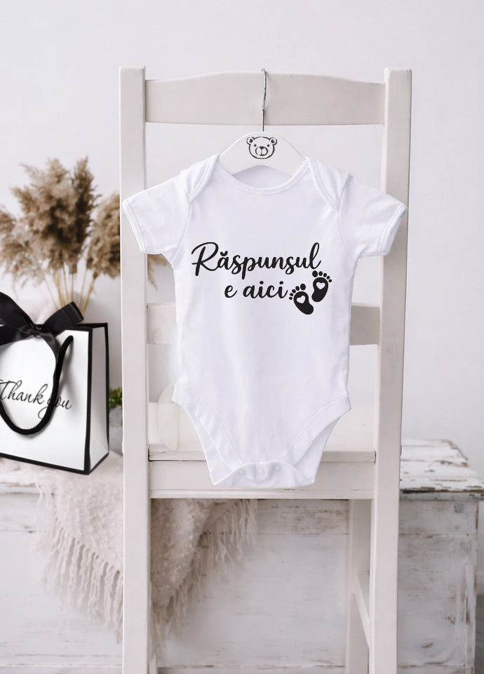 Body bebeluș anunț sarcină „Răspunsul e aici”