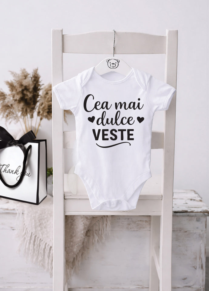 Body bebeluș anunț sarcină „Cea mai dulce veste”