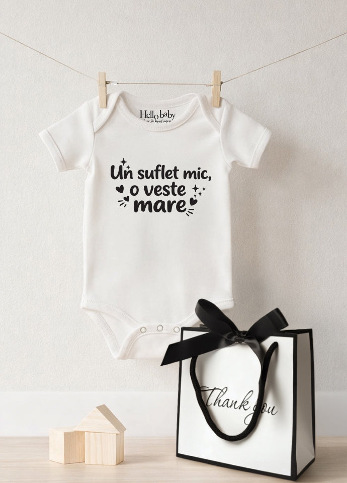 Body bebeluș anunț sarcină „Un suflet mic, o veste mare”