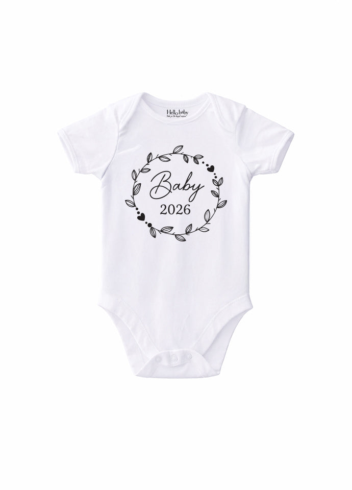 Body bebeluș anunț sarcină „Baby 2026”