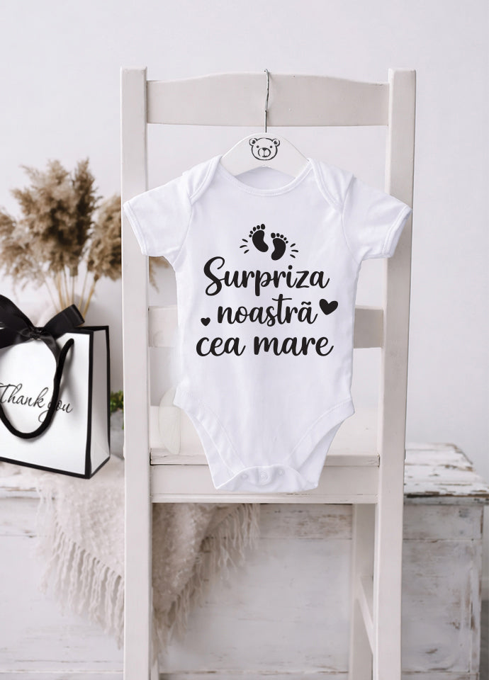 Body bebeluș anunț sarcină „Surpriza noastră cea mare”
