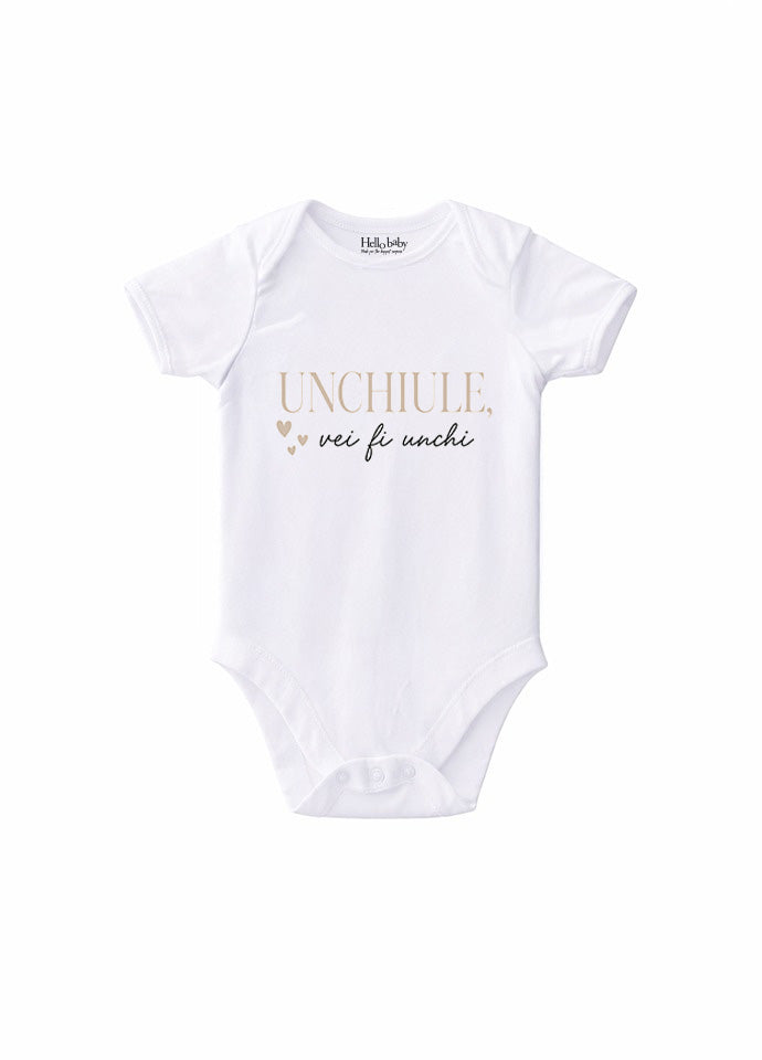 Body Bebe Anunț Sarcină „Unchiule, vei fi unchi”