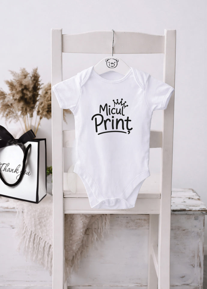 Body Bebe „Micul Prinț" – Cadou Gravidă Anunț Sarcină