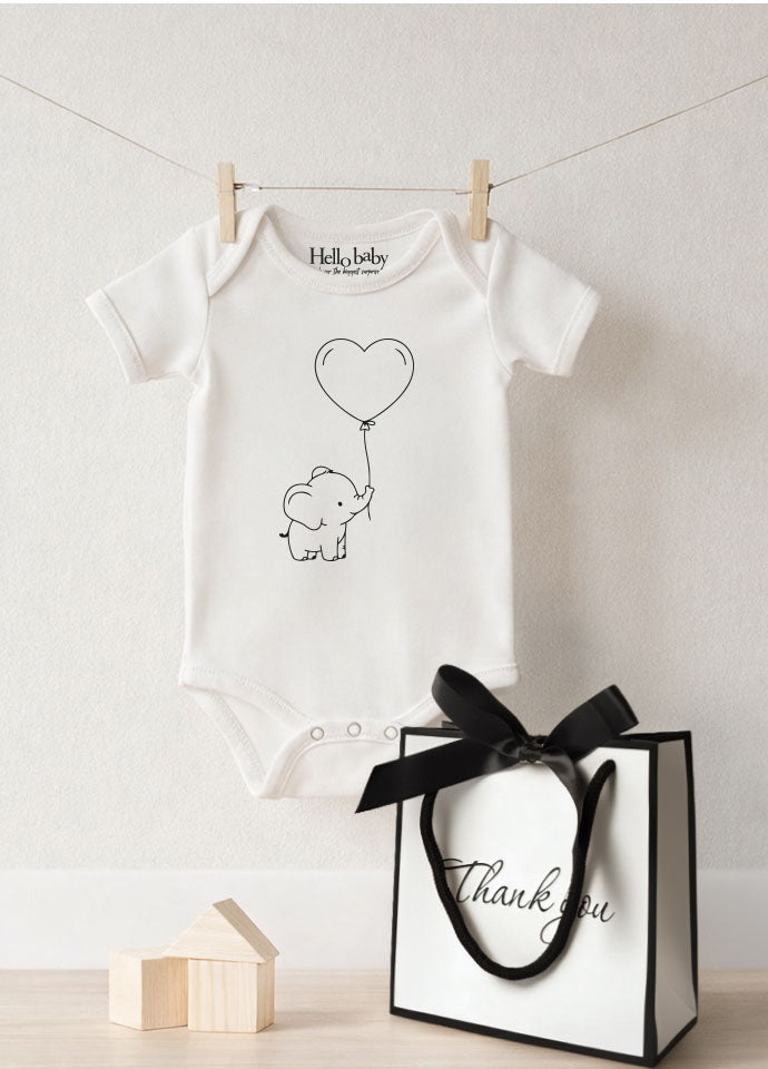Body bebeluși ,,Elefant cu balon inimă”