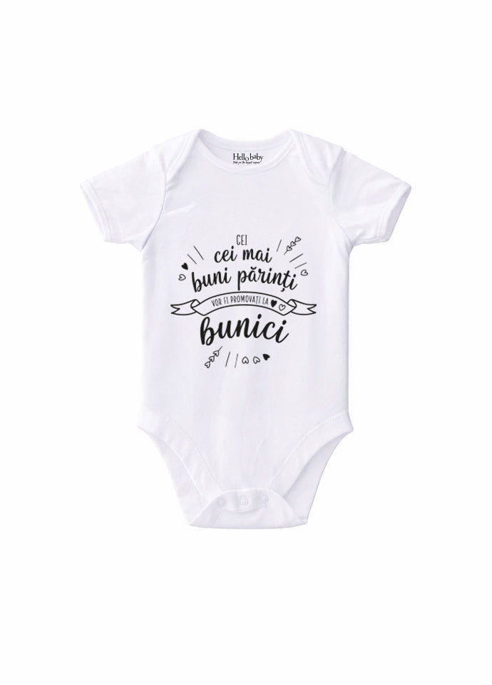 Body Bebe Personalizat „Cei Mai Buni Părinți Devin Bunici''