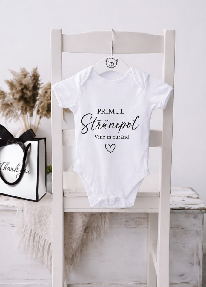 Body Bebe „Primul Strănepot Vine în Curând” – Anunț Sarcină Familie