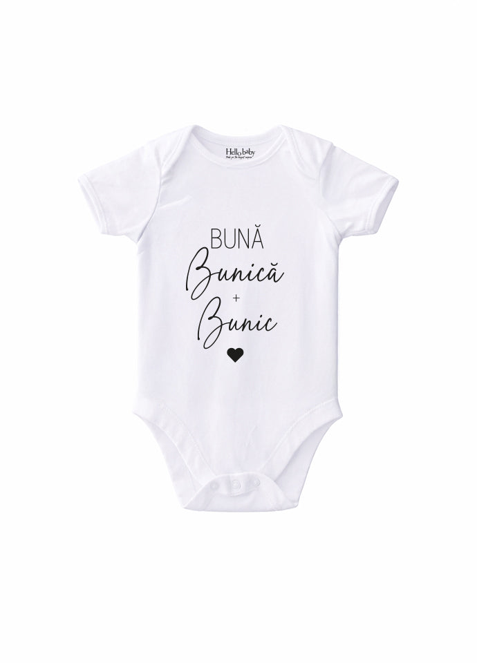 Body Bebe „Bună Bunică și Bunic” – Anunț Sarcină pentru Bunici