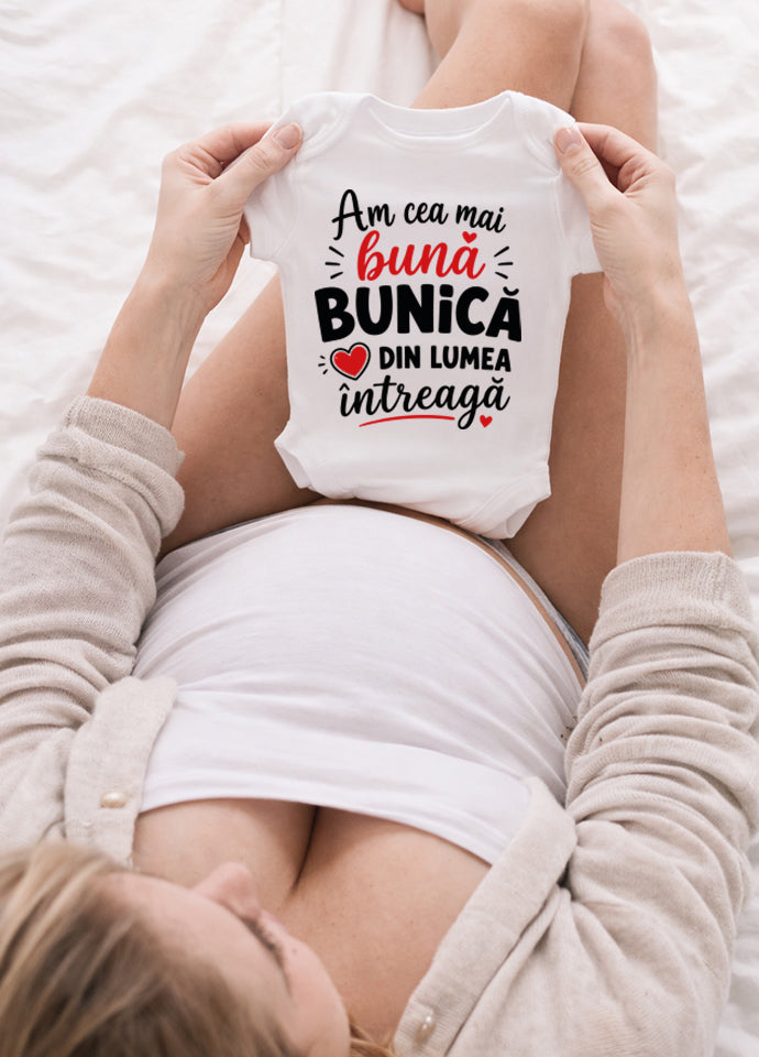 Body Bebe „Promovat la Titlul de Bunică Grozavă” – Cadou Bunică