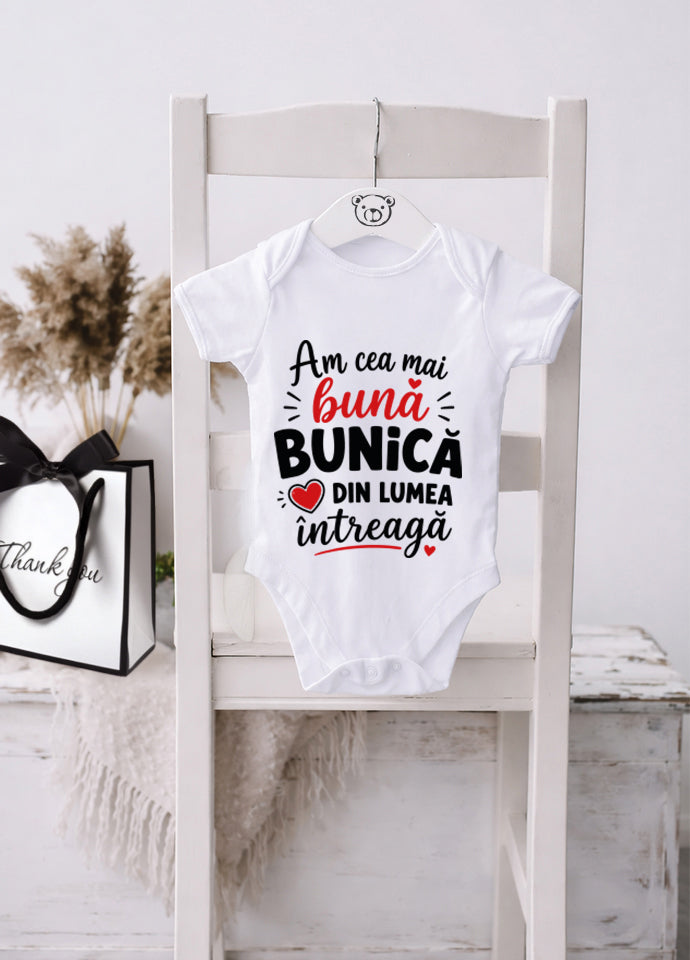 Body Bebe „Promovat la Titlul de Bunică Grozavă” – Cadou Bunică