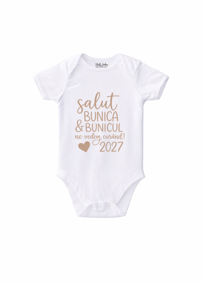 Body Bebe „Salut Bunica & Bunicul, Ne Vedem Curând”